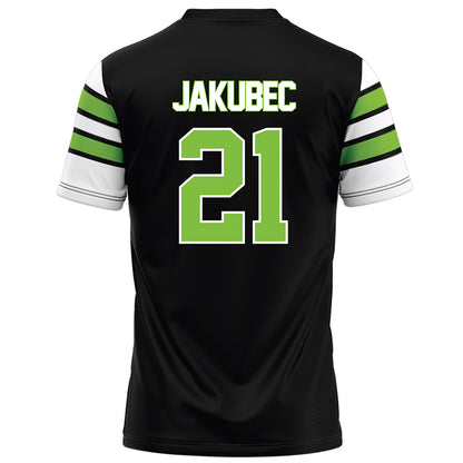 UAB - NCAA Football : Troy Jakubec - Black Football Jersey