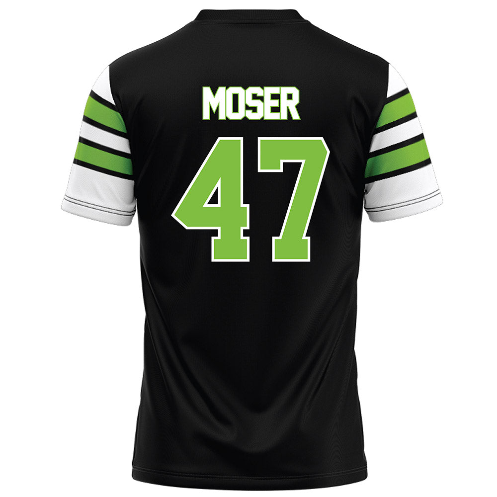  - NCAA Football : Caleb Moser - Black Football Jersey-1