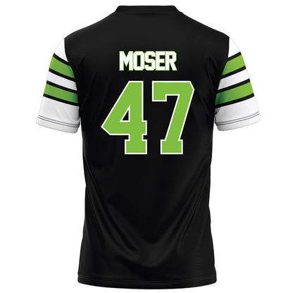  - NCAA Football : Caleb Moser - Black Football Jersey-1