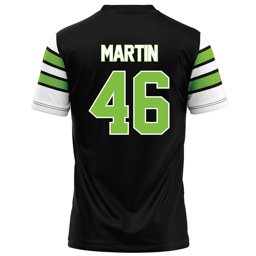  - NCAA Football : Wyatt Martin - Black Football Jersey-1