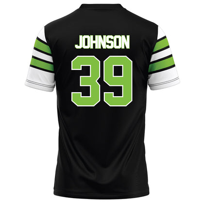 UAB - NCAA Football : Nacari Johnson - Black Football Jersey