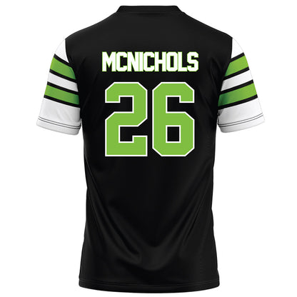 UAB - NCAA Football : Tylan McNichols - Black Football Jersey