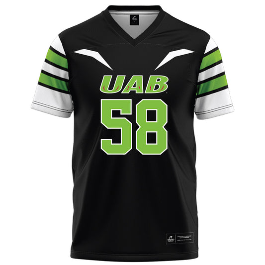 UAB - NCAA Football : JQuan Mason - Black Football Jersey-0