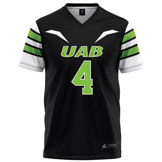 UAB - NCAA Football : Tyjon Jones - Black Football Jersey