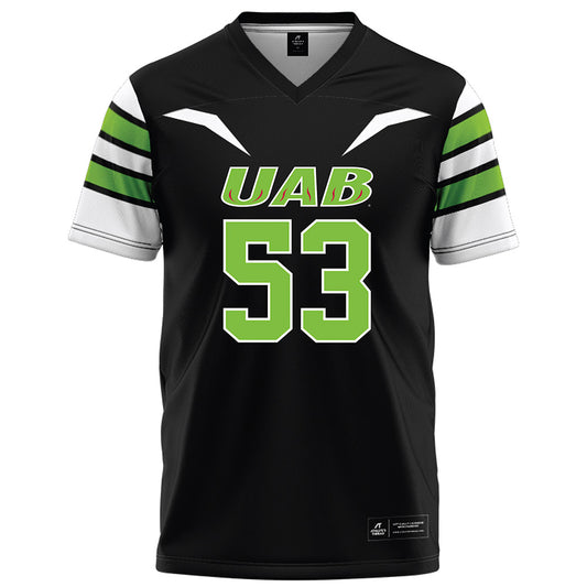 UAB - NCAA Football : Baron Franks II - Black Football Jersey