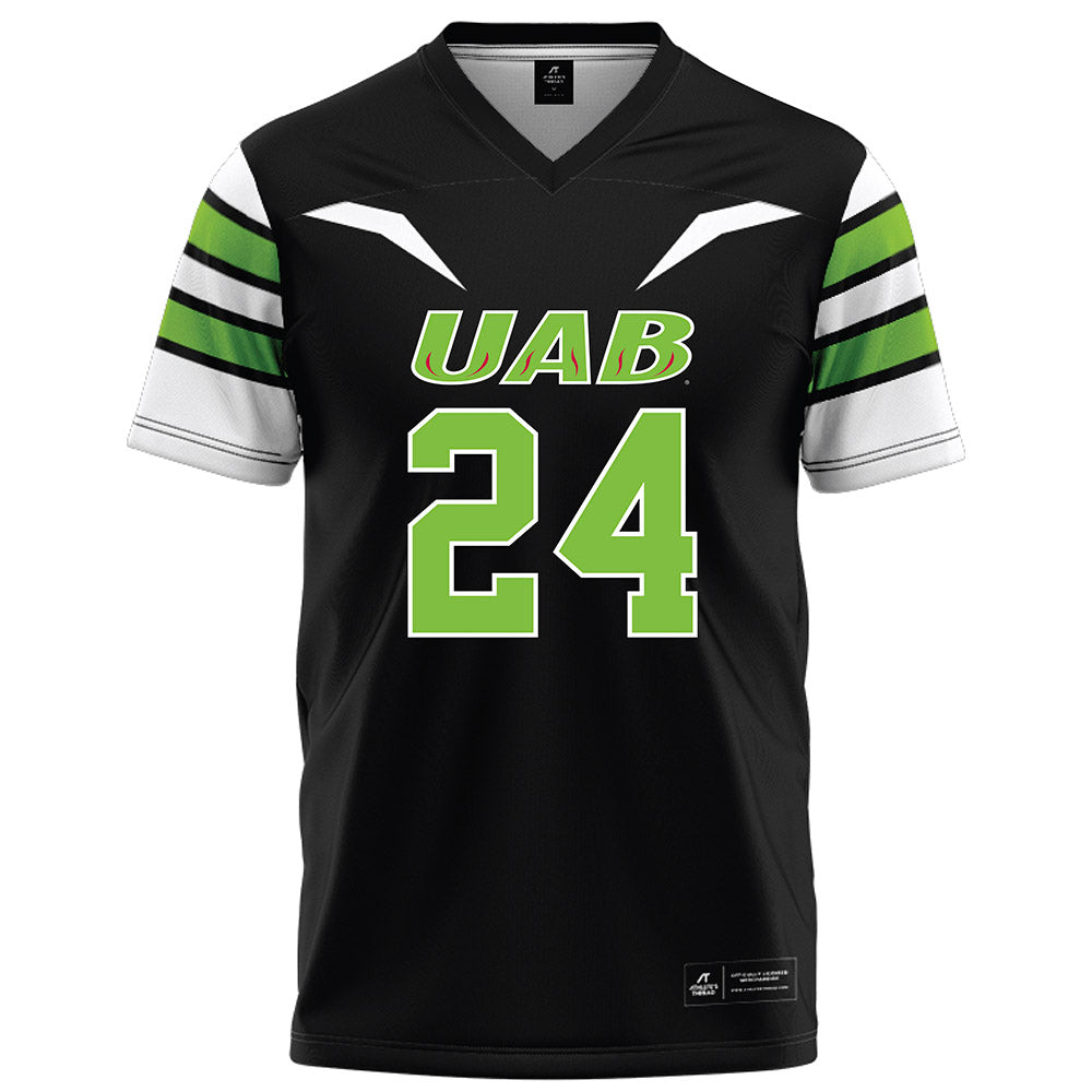 UAB - NCAA Football : Gage Messick - Black Football Jersey-0