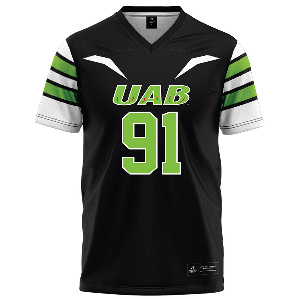 UAB - NCAA Football : Antavious Elder - Black Football Jersey