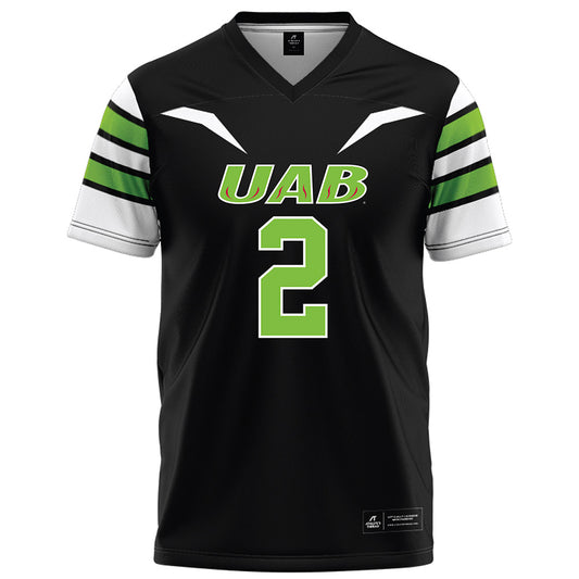 UAB - NCAA Football : Yusuf Terry - Black Football Jersey