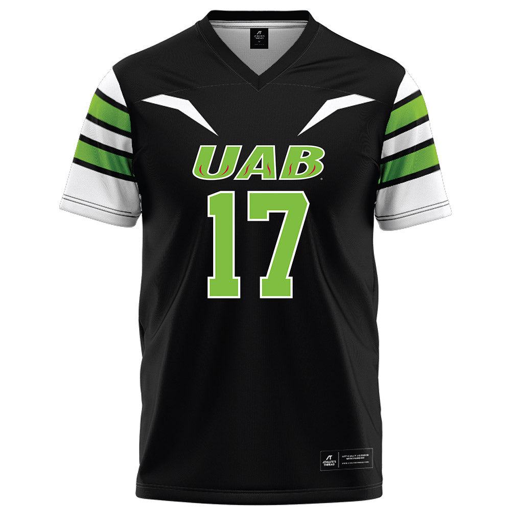 UAB - NCAA Football : Tariq Watson - Black Football Jersey