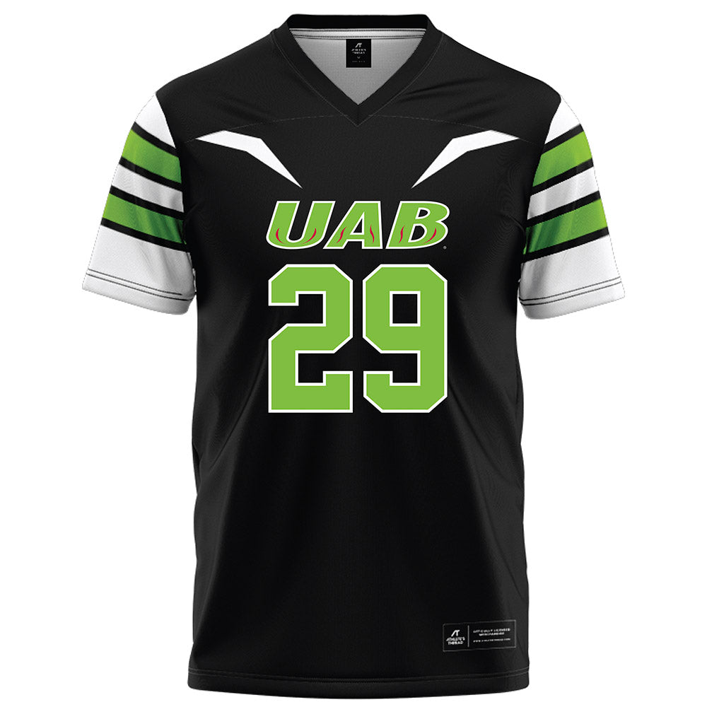 UAB - NCAA Football : Lee Beebe Jr - Black Football Jersey-0