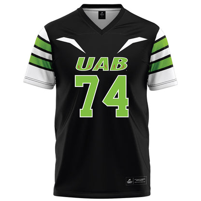 UAB - NCAA Football : Barry Walker - Black Football Jersey