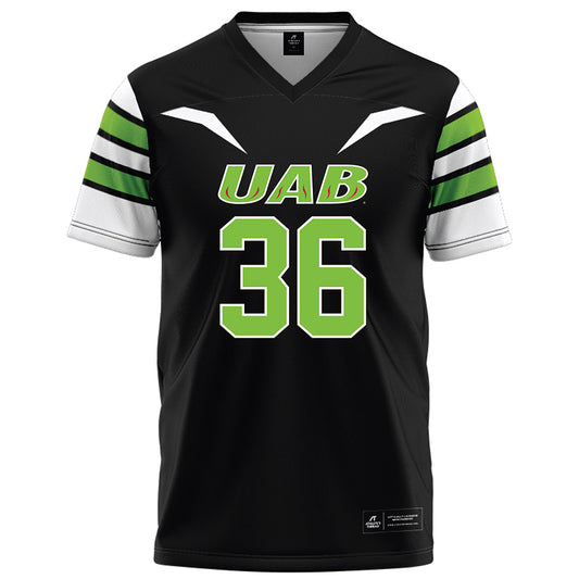 UAB - NCAA Football : Julius Lane Jr. - Black Football Jersey-0