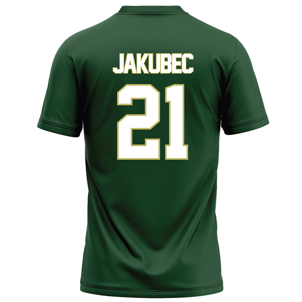 UAB - NCAA Football : Troy Jakubec - Green Football Jersey