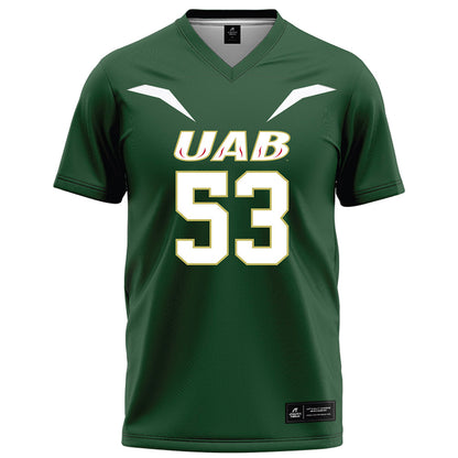 UAB - NCAA Football : Baron Franks II - Green Football Jersey