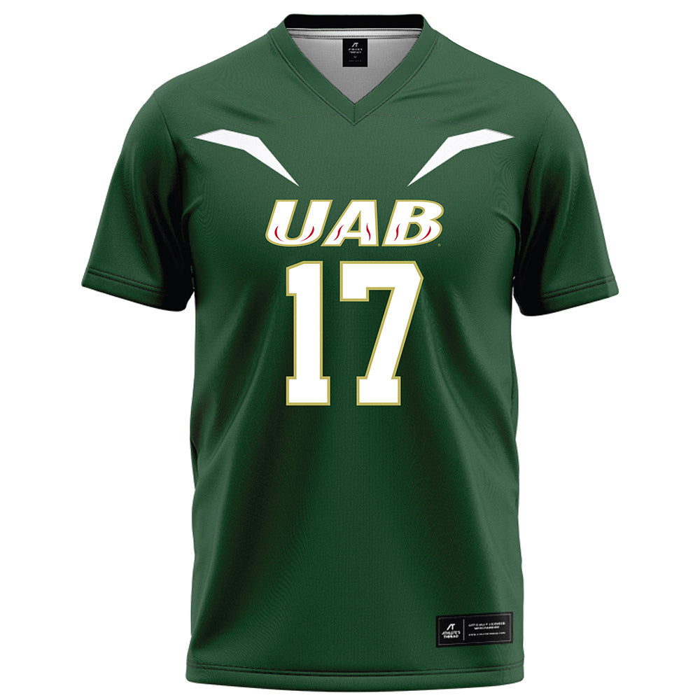 UAB - NCAA Football : Zach Johnson - Green Football Jersey-0