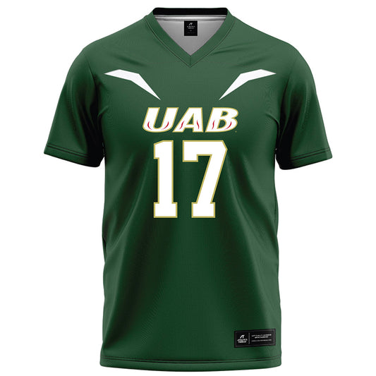 UAB - NCAA Football : Zach Johnson - Green Football Jersey-0