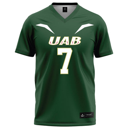 UAB - NCAA Football : Jeremiah Vessel - Green Football Jersey-0