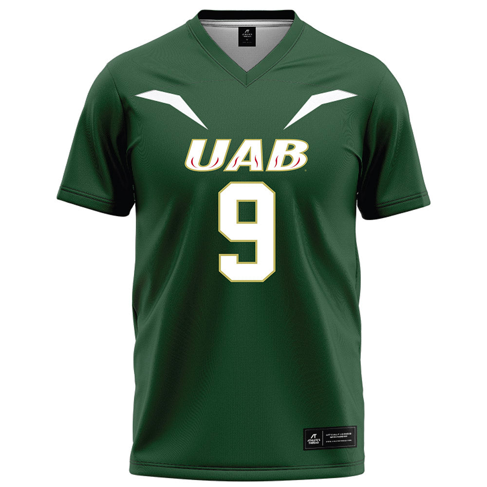 UAB - NCAA Football : Denver Warren - Green Football Jersey-0
