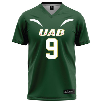 UAB - NCAA Football : Denver Warren - Green Football Jersey-0
