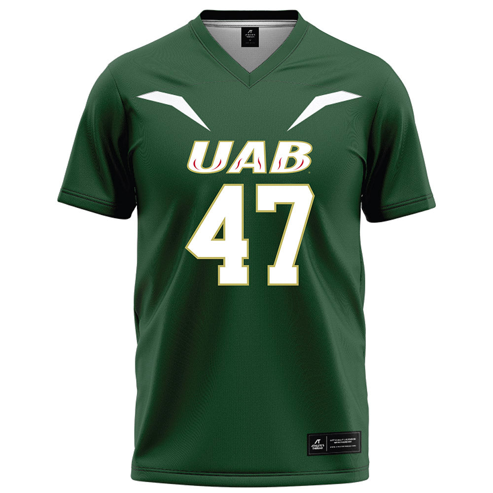  - NCAA Football : Caleb Moser - Green Football Jersey-0