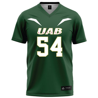 UAB - NCAA Football : Kyle Mosley - Green Football Jersey