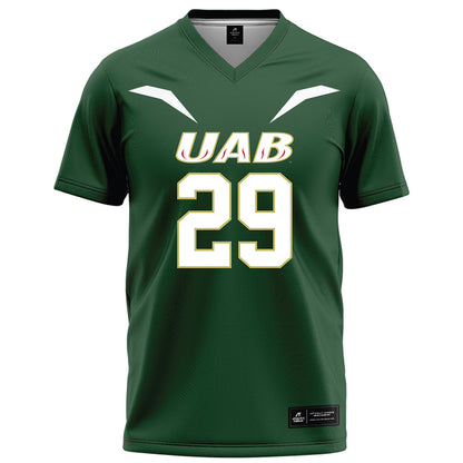 UAB - NCAA Football : Lee Beebe Jr - Green Football Jersey-0