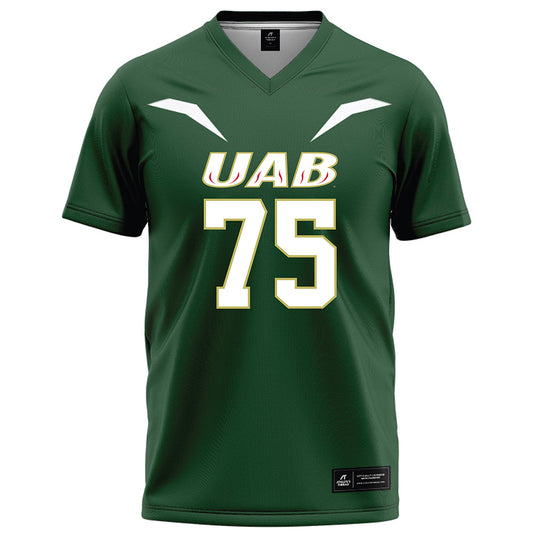 UAB - NCAA Football : Calib Perez - Green Football Jersey-0