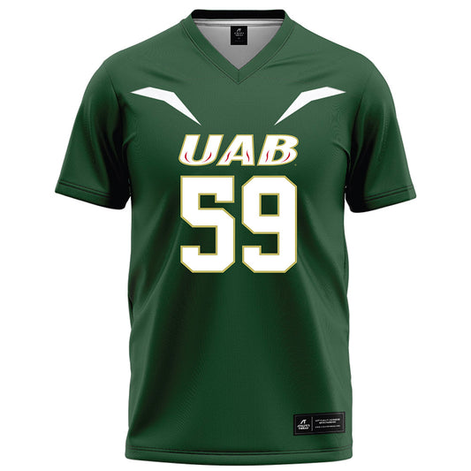 UAB - NCAA Football : Jaden Ligon - Green Football Jersey