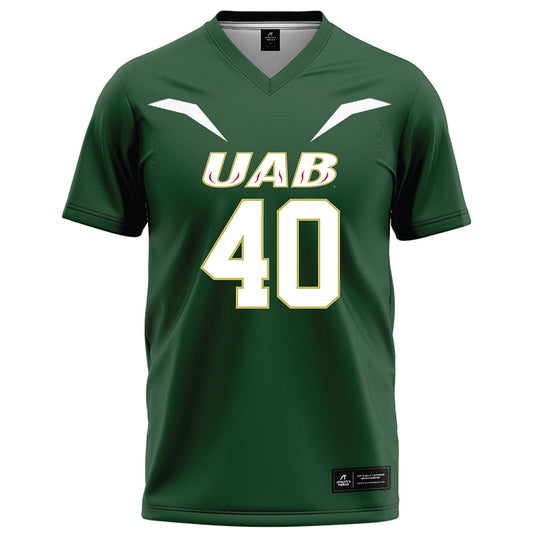 UAB - NCAA Football : Brayden Johnson - Green Football Jersey