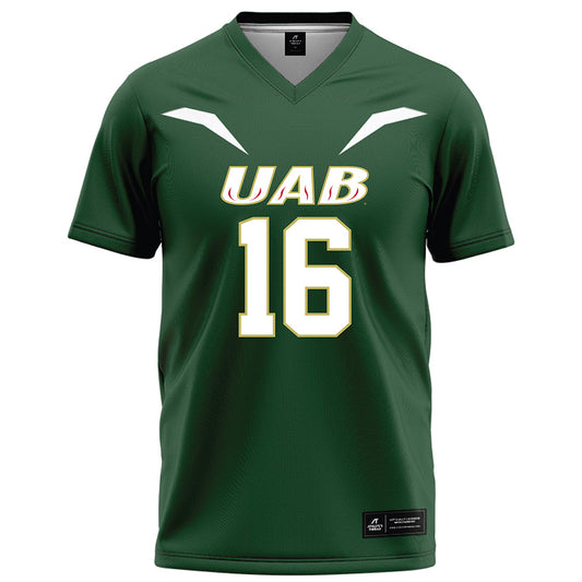 UAB - NCAA Football : Isaiah Crozier - Green Football Jersey-0