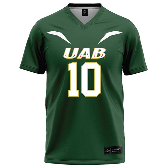 UAB - NCAA Football : Eddy Toussom - Green Football Jersey