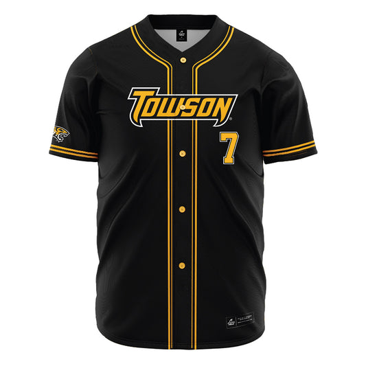 Towson - NCAA Baseball : Taye Robinson - Black Jersey