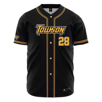 Towson - NCAA Baseball : Maximus DAlessandro - Black Jersey-0