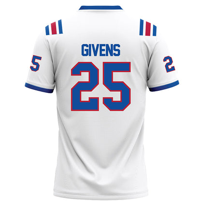 LA Tech - NCAA Football : Amani Givens - White Football Jersey