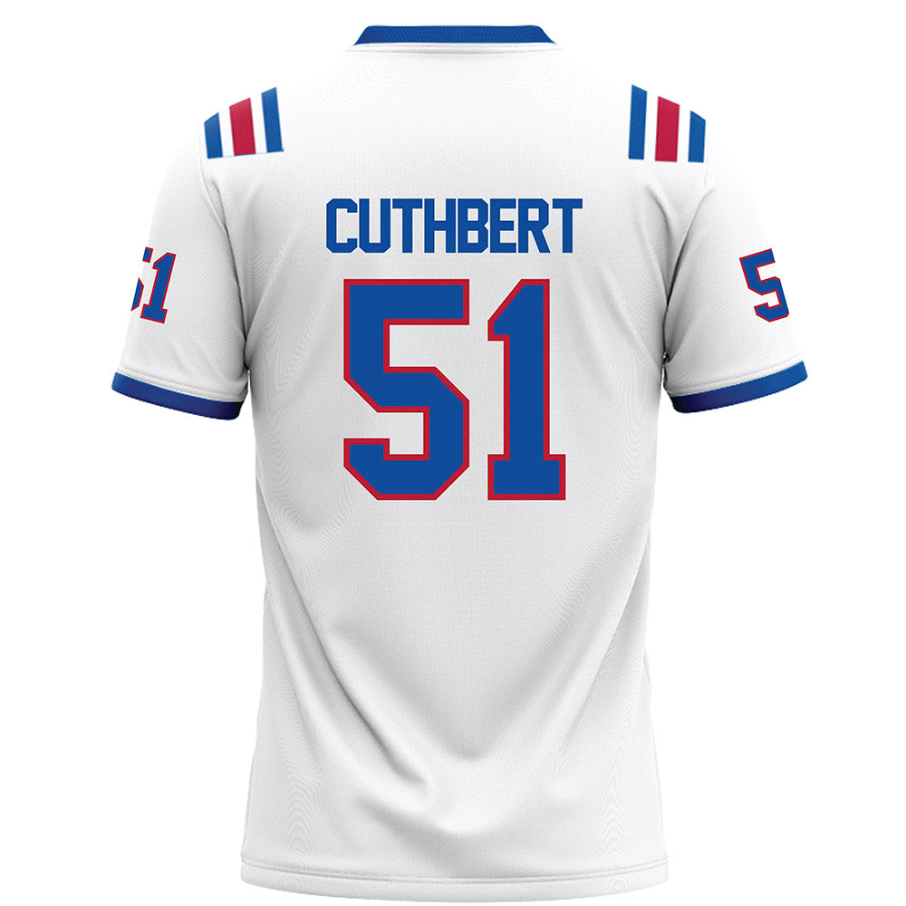 LA Tech - NCAA Football Legends : Josh Cuthbert - White Football Jersey-1