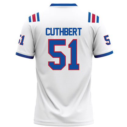 LA Tech - NCAA Football Legends : Josh Cuthbert - White Football Jersey-1