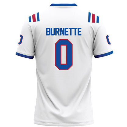 LA Tech - NCAA Football : Andrew Burnette - White Football Jersey-1