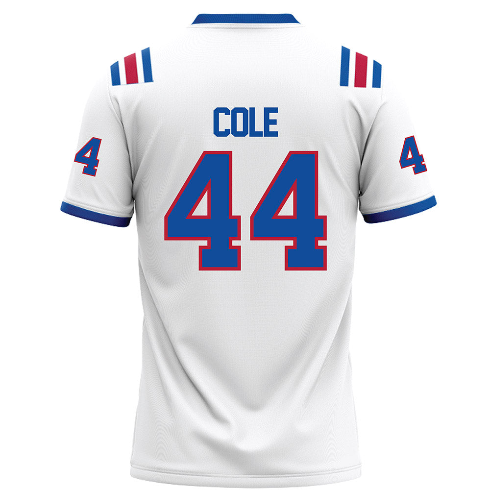 LA Tech - NCAA Football Legends : Adrien Cole - White Football Jersey-1
