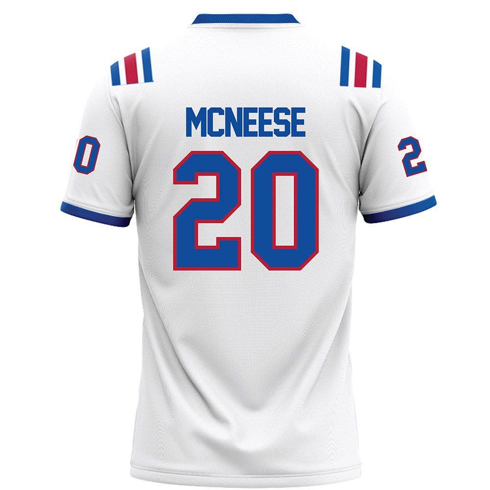 LA Tech - NCAA Football : Kenyatta McNeese - White Football Jersey-1