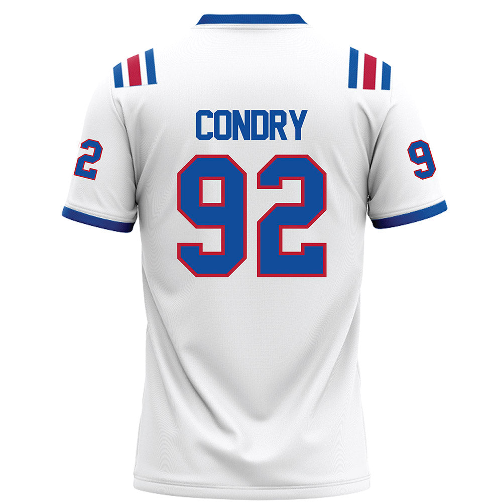 LA Tech - NCAA Football : Sterling Condry - White Football Jersey-1