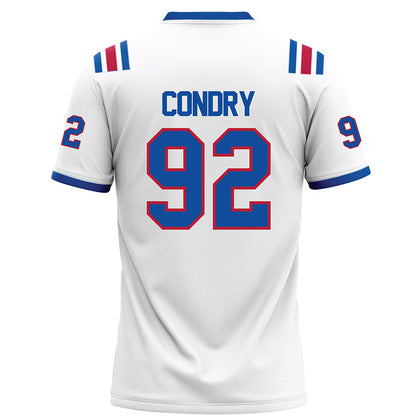 LA Tech - NCAA Football : Sterling Condry - White Football Jersey-1