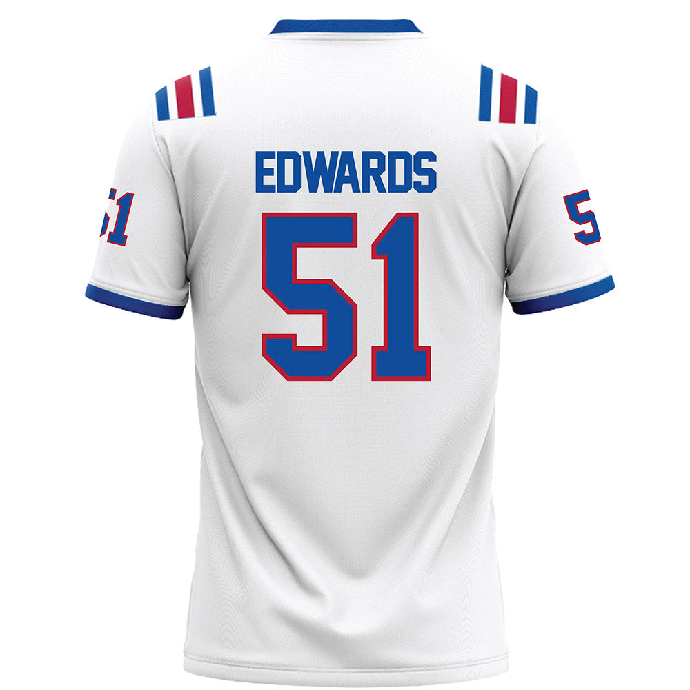 LA Tech - NCAA Football : Amery Edwards - White Football Jersey-1