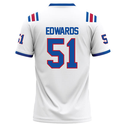 LA Tech - NCAA Football : Amery Edwards - White Football Jersey-1