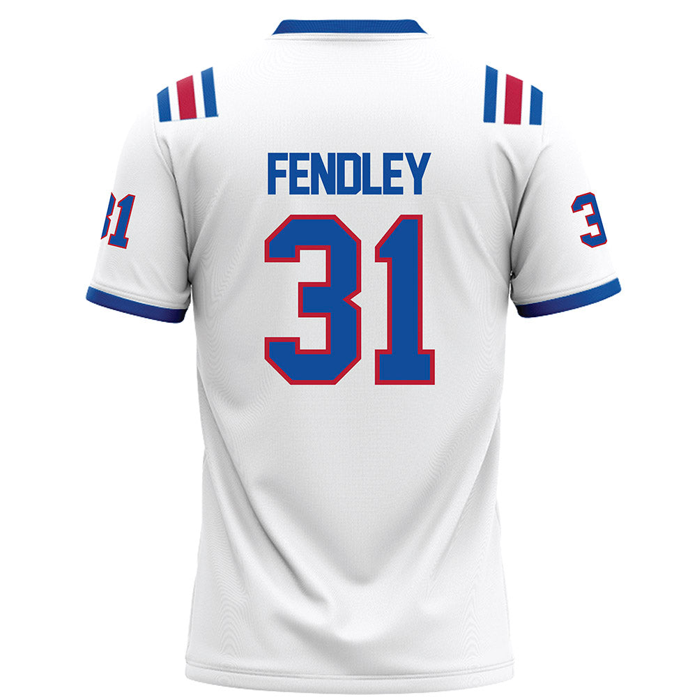 LA Tech - NCAA Football : Will Fendley - White Football Jersey-1