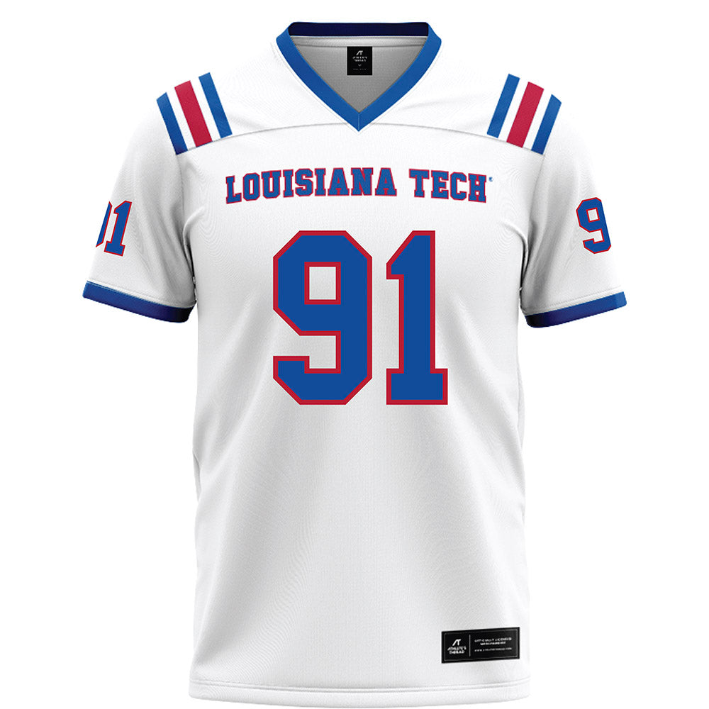 LA Tech - NCAA Football Legends : Matthew Broha - White Football Jersey-0