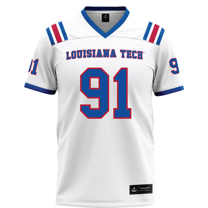 LA Tech - NCAA Football Legends : Matthew Broha - White Football Jersey-0