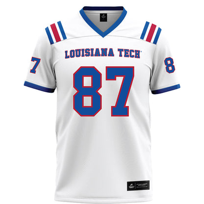 LA Tech - NCAA Football : Brayden Bockler - White Football Jersey-0
