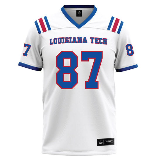 LA Tech - NCAA Football : Brayden Bockler - White Football Jersey-0