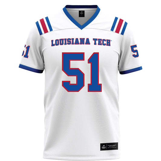 LA Tech - NCAA Football : Amery Edwards - White Football Jersey-0