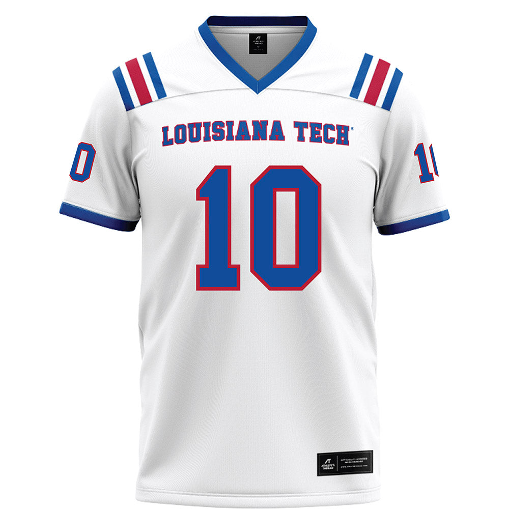 LA Tech - NCAA Football Legends : Colby Cameron - White Football Jersey-0